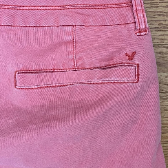 American Eagle Outfitters Shorts Women’s Sz 6 Pink /Salmon Stretch Midi Pockets - Picture 7 of 10